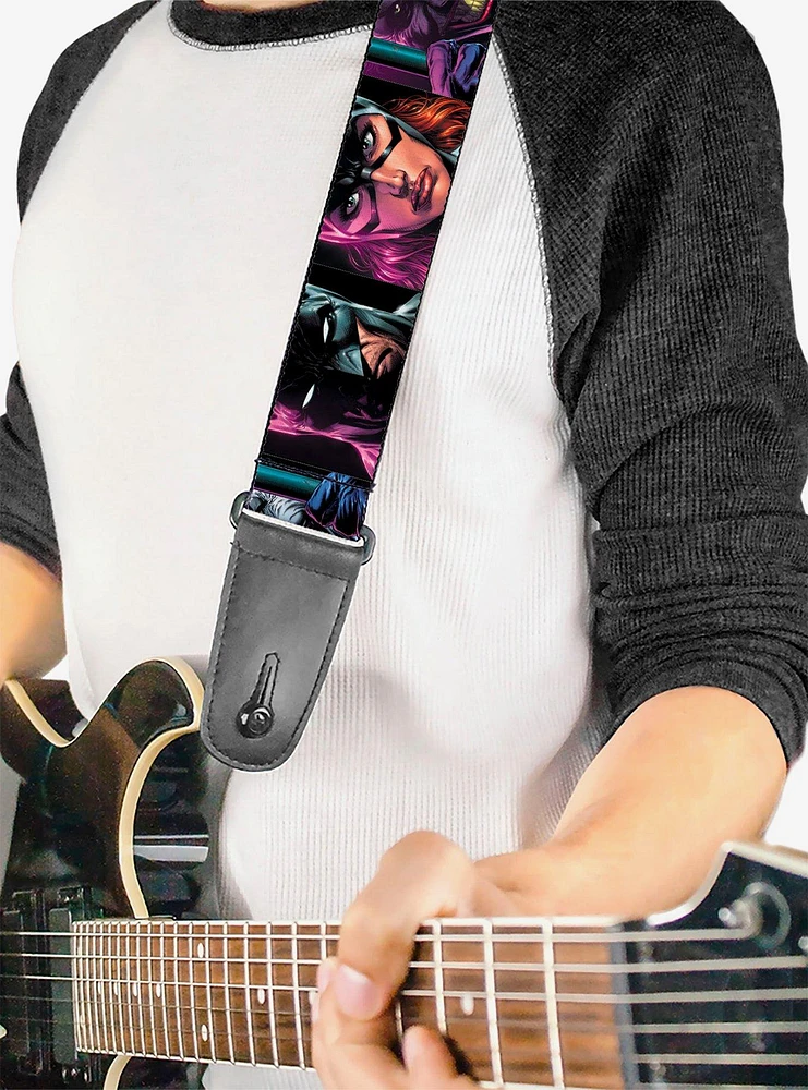 DC Comics Batman Batgirl and Joker Comic Book Cover Guitar Strap