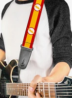 DC Comics The Flash Logo Stripe Guitar Strap