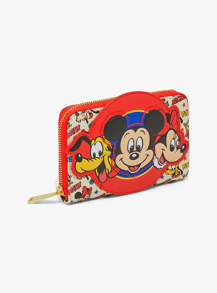 Loungefly Disney Mickey Mouse & Friends Classic Zipper Wallet