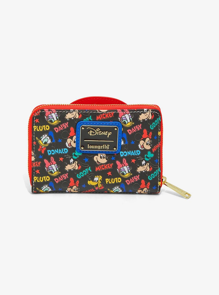 Loungefly Disney Mickey Mouse & Friends Classic Zipper Wallet