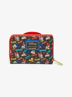 Loungefly Disney Mickey Mouse & Friends Classic Zipper Wallet