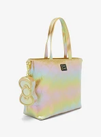 Loungefly Sanrio Hello Kitty Gold Bows Metallic Tote Bag