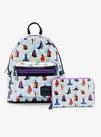 Loungefly Disney Villains Iridescent Allover Print Mini Backpack