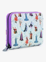 Loungefly Disney Villains Iridescent Allover Print Small Zip Wallet