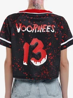 Friday The 13th Voorhees Girls Crop Jersey Top