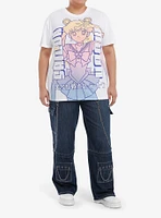 Pretty Guardian Sailor Moon Ombre Print Boyfriend Fit Girls T-Shirt Plus