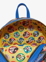 Loungefly Disney Mickey Mouse Classic Icons Allover Print Mini Backpack