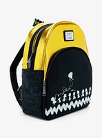 Loungefly Peanuts 75th Anniversary Character Silhouettes Metallic Mini Backpack