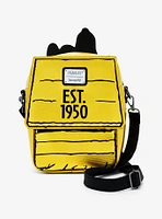 Loungefly Peanuts 75th Anniversary Snoopy on Doghouse Metallic Crossbody Bag