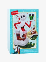 Disney The Nightmare Before Christmas Jack Skellington Santa Suit Chimney Tree Topper