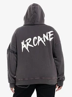 Arcane Vi & Caitlyn Glow-In-The-Dark Girls Hoodie Plus