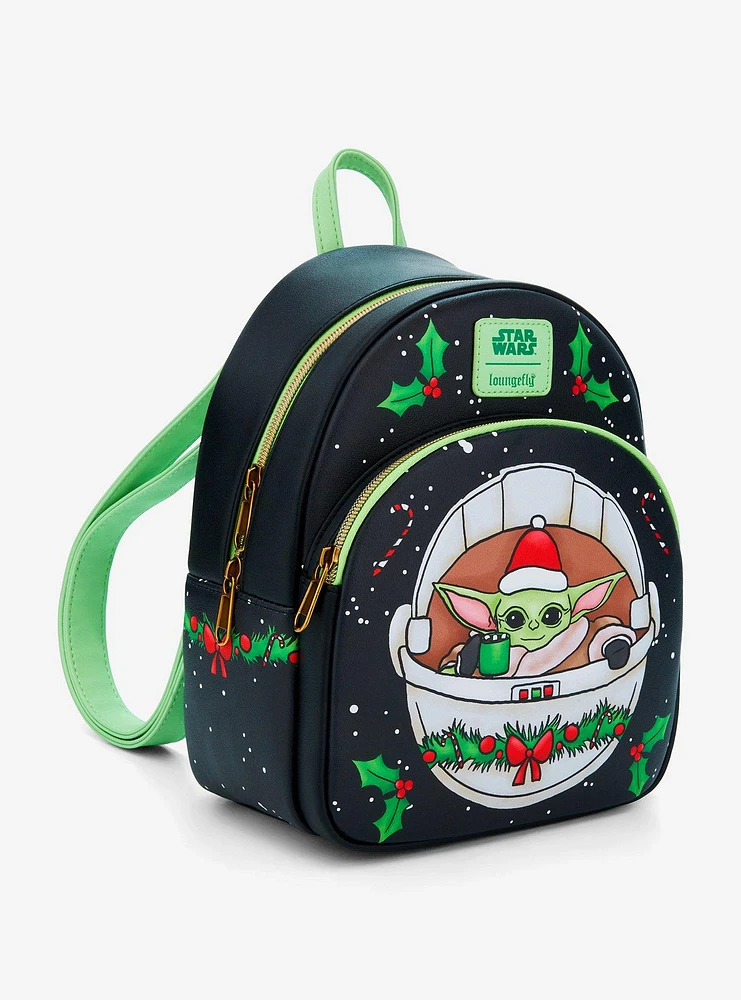 Loungefly Star Wars The Mandalorian Grogu Cocoa Holiday Mini Backpack