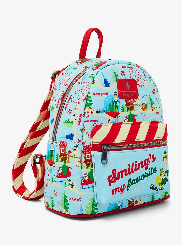 Loungefly Elf Smiling's My Favorite Mini Backpack