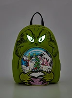 Loungefly Dr. Seuss How The Grinch Stole Christmas Snow Globe Glow In The Dark Mini Backpack Hot Topic Exclusive