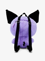 Kuromi Purple Bear Plush Mini Backpack