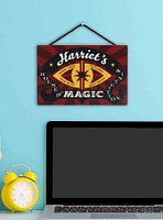 Disney Haunted Mansion Harriet's House of Magic Hanging Wood Sign