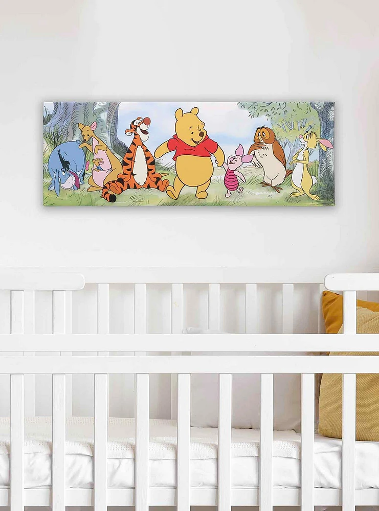 Disney Winnie the Pooh Holding Hands Canvas Wall Decor