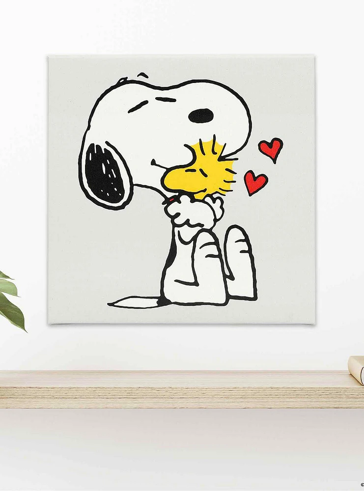 Peanuts Snoopy & Woodstock Love Canvas Wall Decor