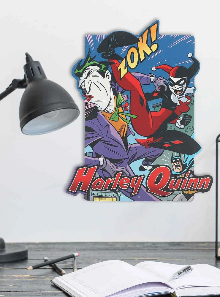 DC Comics Harley Quinn & Joker Zok Metal Wall Decor