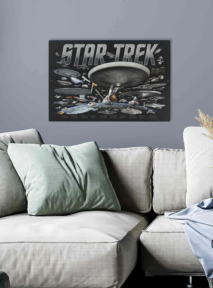 Star Trek Ships Metal Wall Decor