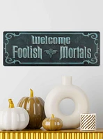 Disney Haunted Mansion Welcome Foolish Mortals Metal Wall Decor