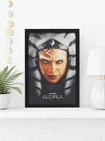 Star Wars Ahsoka Close-Up Poster Framed Wood Wall Decor