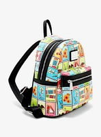 Loungefly Disney Pixar Coco Character Lotería Cards Allover Print Mini Backpack - BoxLunch Exclusive