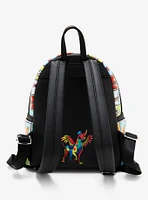 Loungefly Disney Pixar Coco Character Lotería Cards Allover Print Mini Backpack - BoxLunch Exclusive