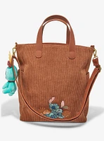 Loungefly Disney Lilo & Stitch Corduroy Stitch & Scrump Tote Bag - BoxLunch Exclusive