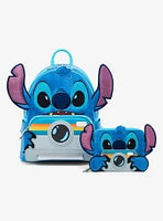 Loungefly Disney Lilo & Stitch Figural Stitch with Camera Mini Backpack - BoxLunch Exclusive