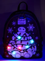 Loungefly Disney Big Hero 6 Baymax Holiday Plaid Light-Up Mini Backpack — BoxLunch Exclusive