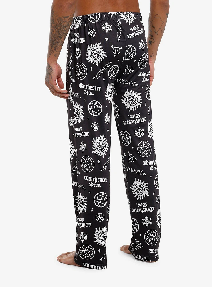 Supernatural Icons Pajama Pants