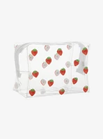 Strawberry Charms Clear Makeup Bag