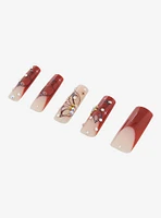 Butterfly Ombre Faux Nail Set