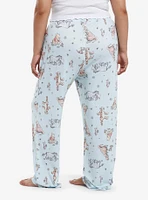 Disney Winnie The Pooh Pastel Character Pajama Pants Plus