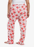 Strawberry Shortcake & Flowers Pajama Pants Plus