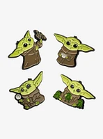 Star Wars The Mandalorian Baby Yodas The Child 4 Enamel Lapel Pin Set