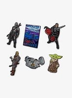 Star Wars Adventure Across The Galaxy: Next Stop Nevarro 6 Enamel Lapel Pin Set