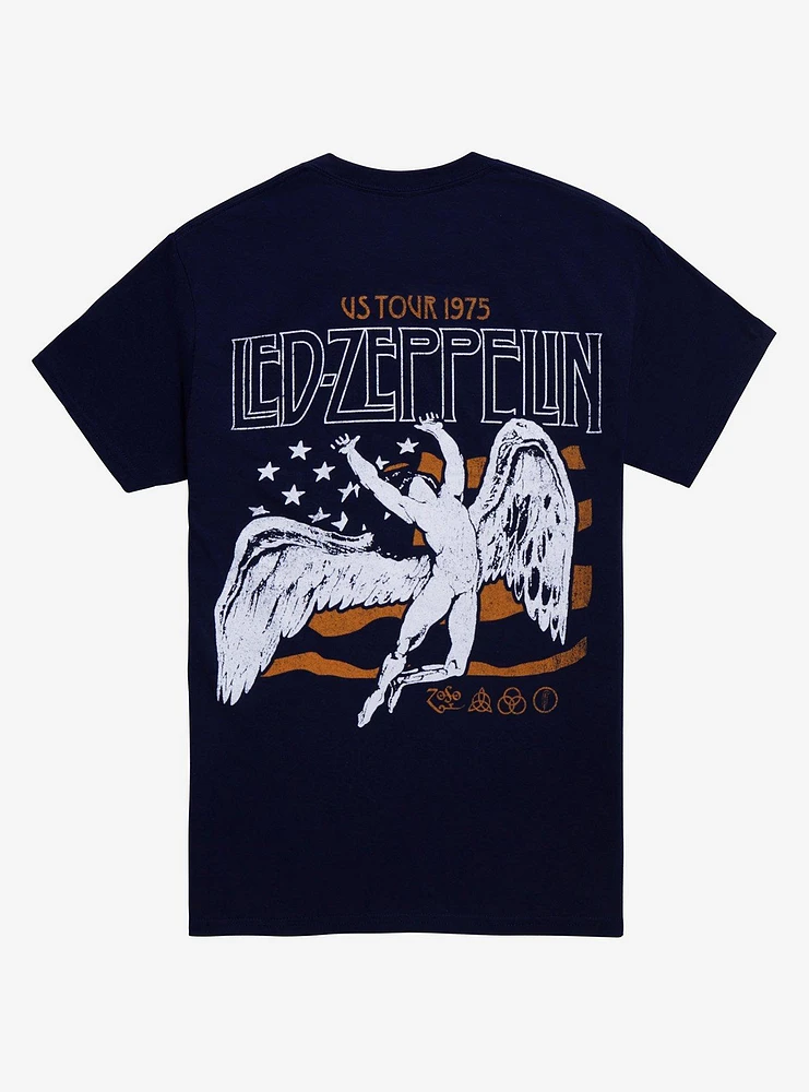 Led-Zeppelin Icarus 1975 Tour Boyfriend Fit Girls T-Shirt