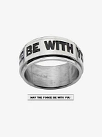 Star Wars May The Force Be With You Spinner Ring