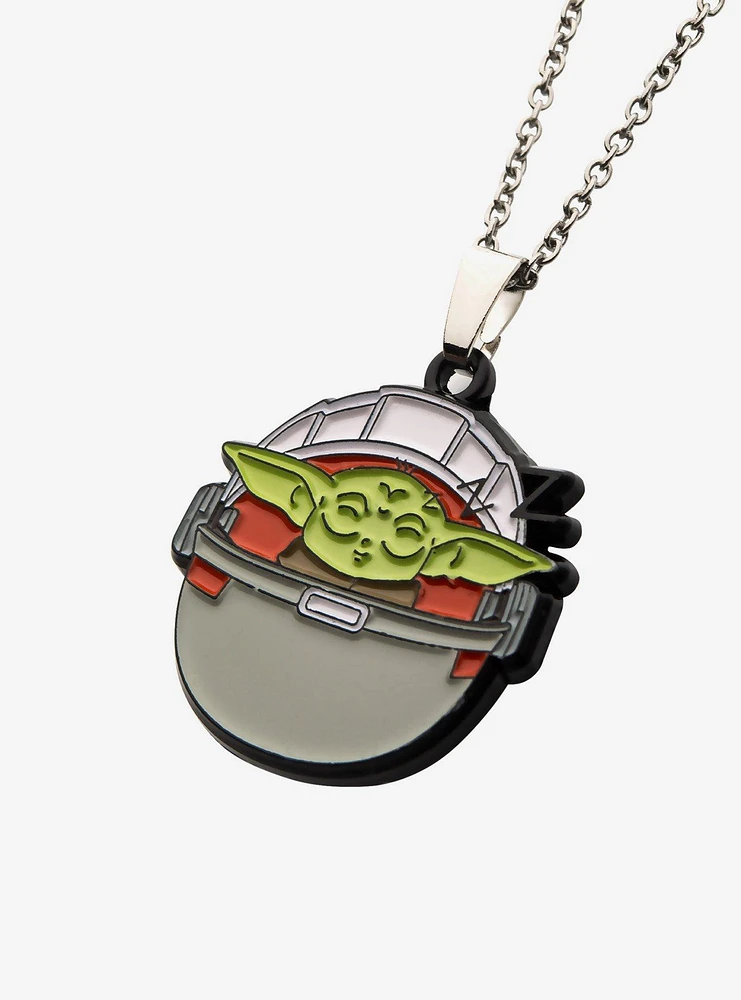 Star Wars: The Mandalorian Grogu Sleeping Pendant Necklace