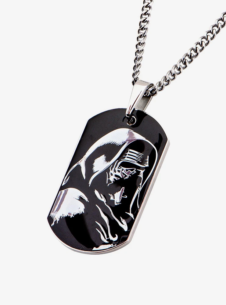 Star Wars Episode VII: The Force Awakens Kylo Ren Dog Tag Pendant Necklace