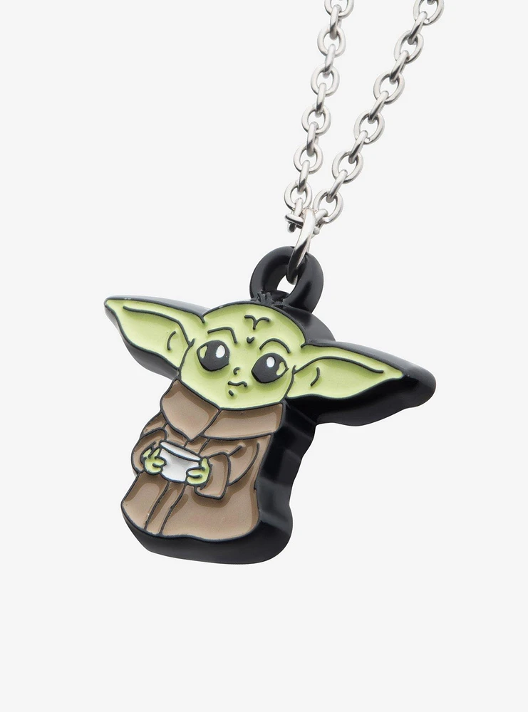 Star Wars: The Mandalorian Grogu with Cup Pendant Necklace