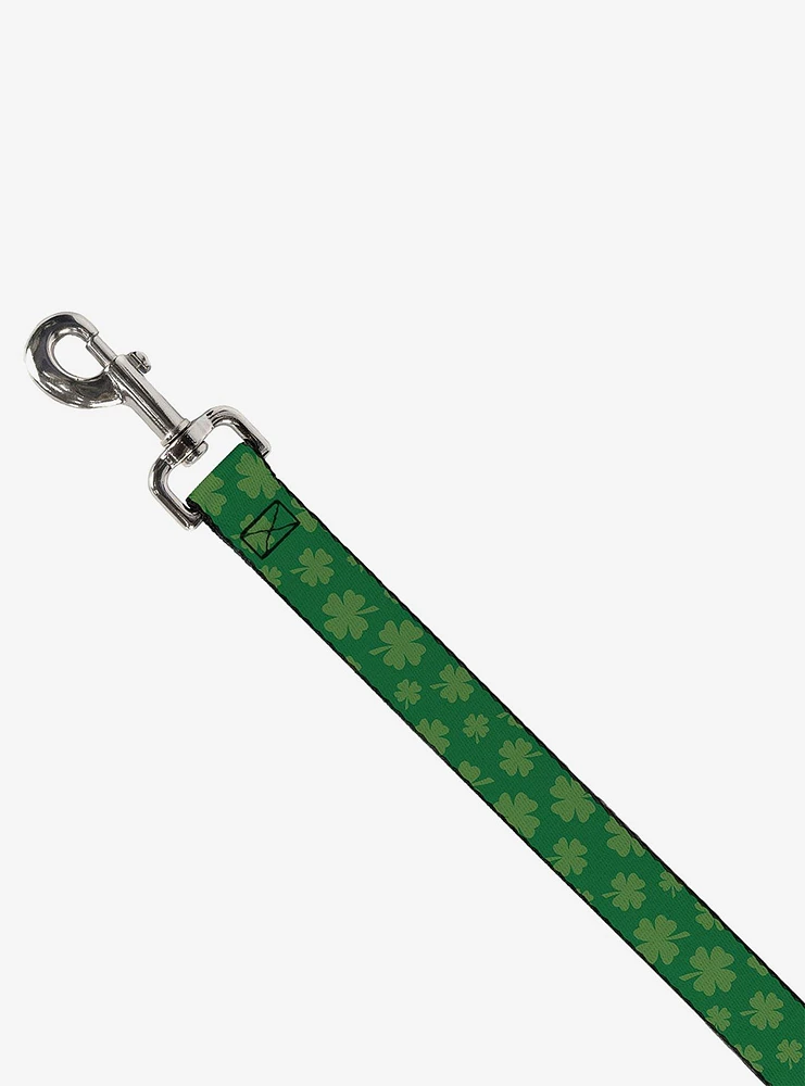 St. Patrick's Day Clovers Scattered Green Dog Leash