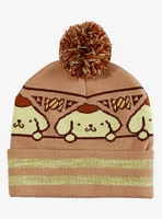 Pompompurin Stripe Pom Beanie