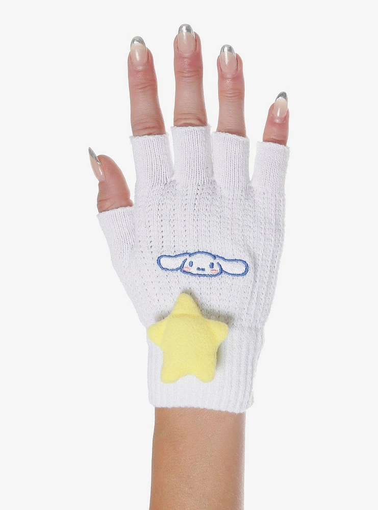 Cinnamoroll 3D Plush Star Fingerless Gloves