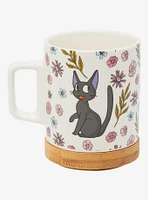 Studio Ghibli Kiki's Delivery Service Floral Jiji Mug with Coaster - BoxLunch Exclusive