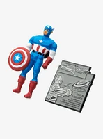 Marvel Captain America Retro Action Figure 80 Years Enamel Pin Set