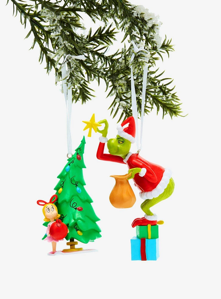 Hallmark How The Grinch Stole Christmas! Cindy-Lou & Grinch Ornament Set