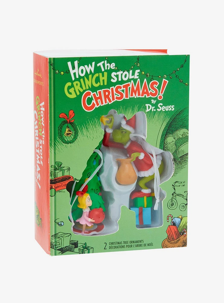 Hallmark How The Grinch Stole Christmas! Cindy-Lou & Grinch Ornament Set